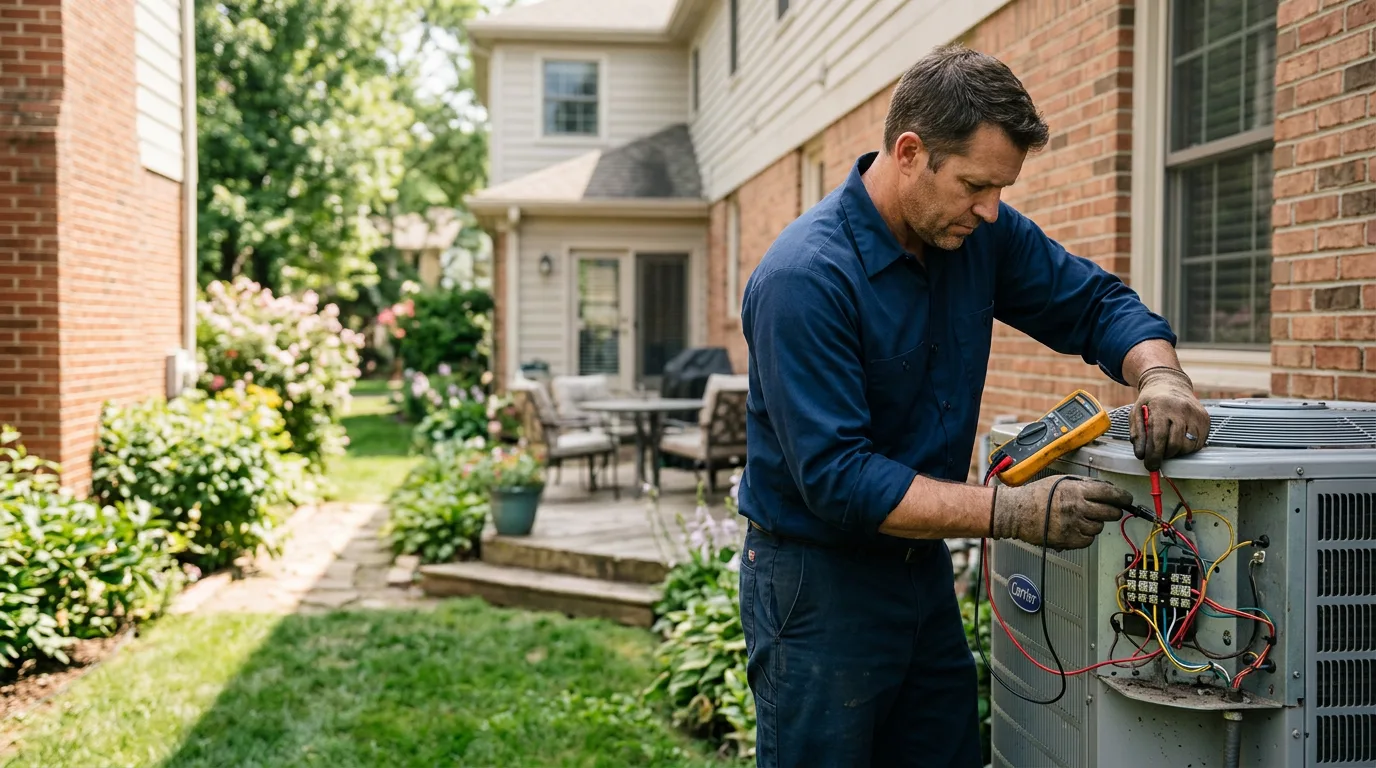 HVAC technician working near Eagle, WI